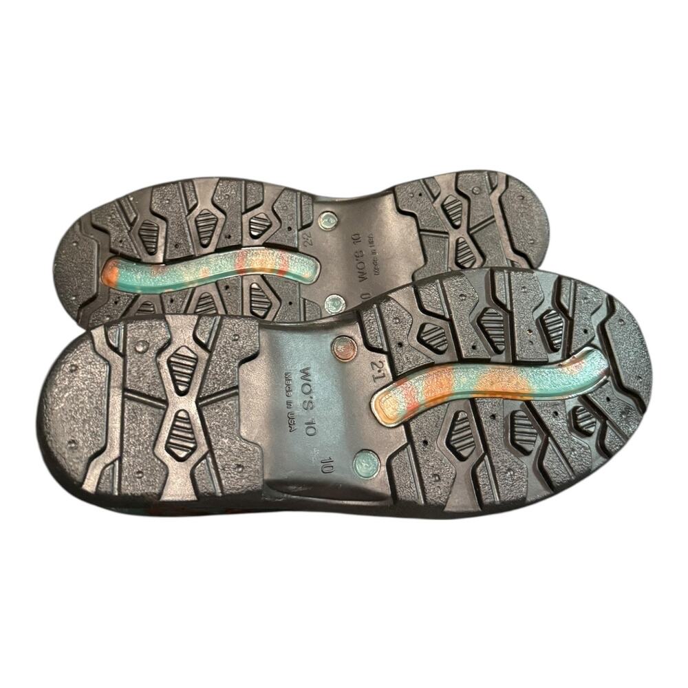 Sloggers Women's Size 10 Garden Rain Rubber Shoes Turquoise Bird Floral - Picture 9 of 9